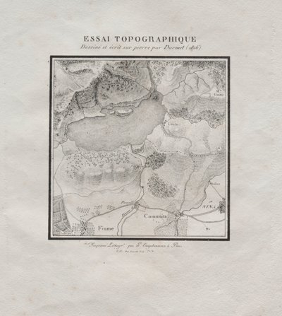 Receuil dessais lithographiques: Essai topographique, 1816 door Darmet
