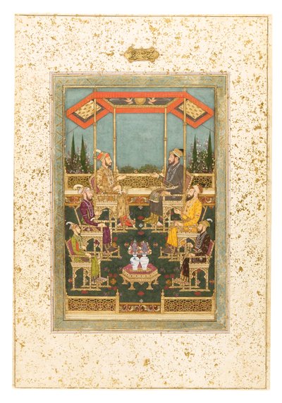 Een bijeenkomst van prinsen, c.1710 door Das Bhawani