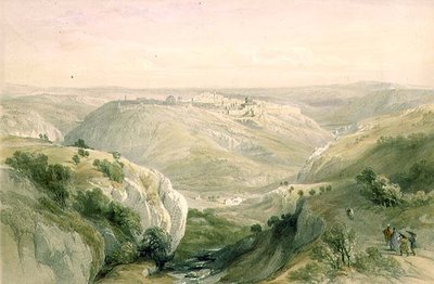 Jeruzalem vanuit het zuiden, 12 april 1839, plaat 10 uit Deel I van 
