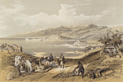Sidon richting Libanon door David (after) Roberts