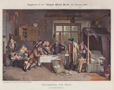 Beslaglegging voor Huur door David (after) Wilkie