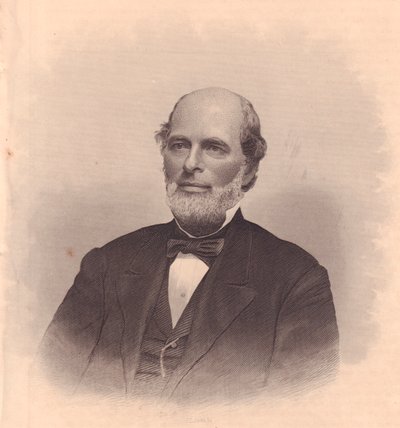 Portret van Amerikaanse politicus George T Cobb (1813-1870), gravure door FE Jones door John Ward Dunsmore