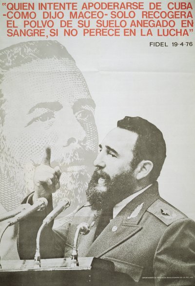 Poster met Fidel Castro door John Ward Dunsmore