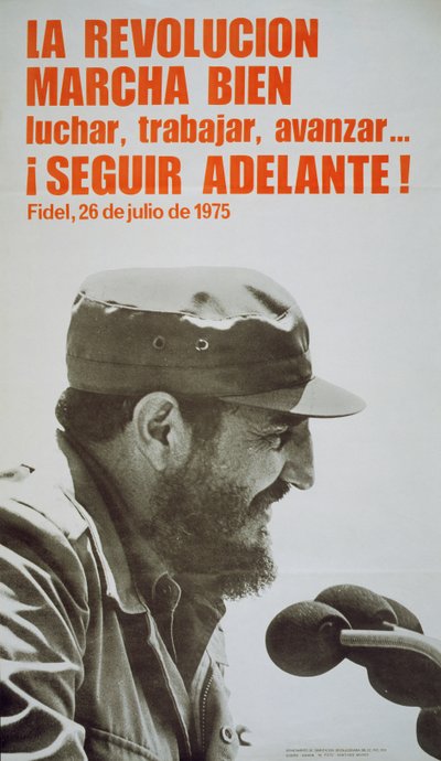Poster met Fidel Castro door John Ward Dunsmore