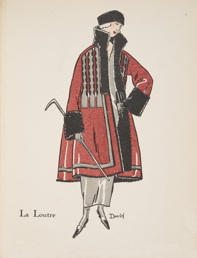 La Loutre (uit een collectie modeplaten) door David