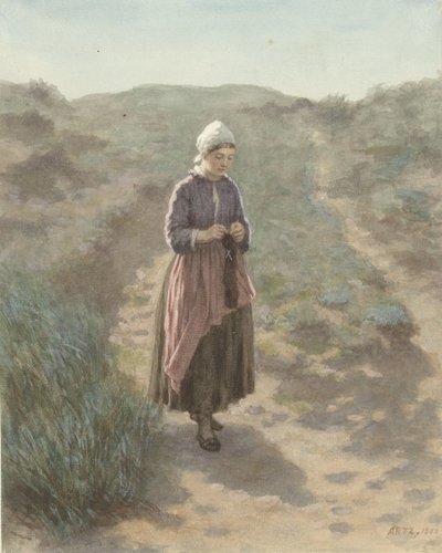 In de duinen te Zandvoort door David Adolph Constant Artz