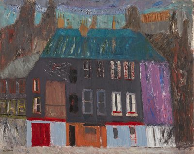 Gebouwen bij West Crosscauseway door David Alan Redpath Michie
