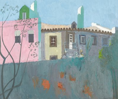 Gesprek in een Portugees dorp, ca. 1961-67 door David Alan Redpath Michie