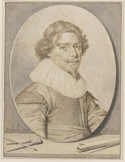 Zelfportret van David Bailly door David Bailly