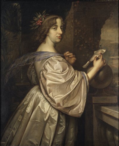 Portret van Koningin Christina van Zweden (1626-1689) door David Beck
