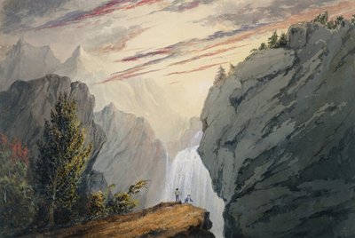 Bij de waterval door David Claypoole Johnston