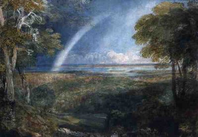 Een regenboog over de Severn door David Cox