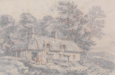 Een Cottage in Herefordshire, c.1820 door David Cox