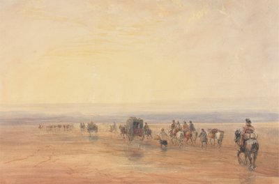 De Oversteek van Lancaster Sands door David Cox