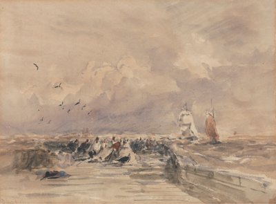 Dieppe Pier, stevige bries door David Cox