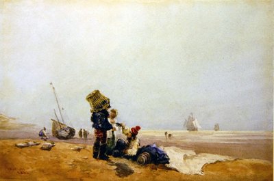 Vissers aan de kust door David Cox