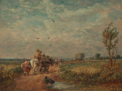 Op weg naar het hooiveld door David Cox