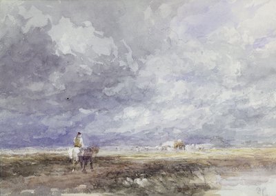 Op weg naar het hooiveld, c.1855 door David Cox