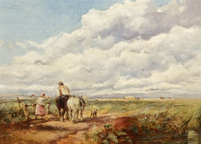 Landschap met Hooimakers door David Cox