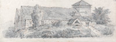 Llanfair Church, North Wales voor Een verhandeling over landschapschilderen en effect in aquarelverf door David Cox