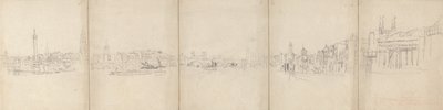 Panorama Oude Londense Brug door David Cox