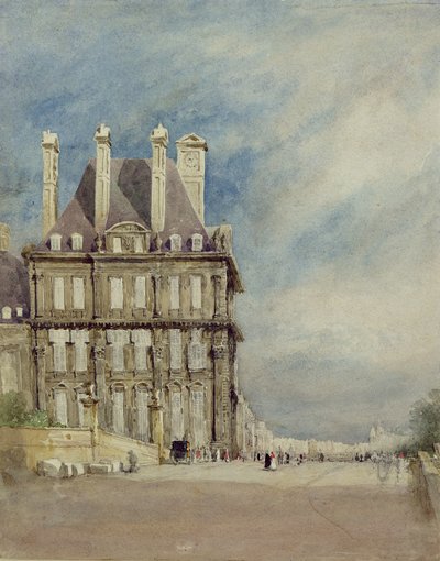 Pavillon de Flore, Tuileries, Parijs door David Cox