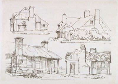 Plaat 3 uit Progressieve Lessen over Landschap voor Jonge Beginners, 1816 door David Cox
