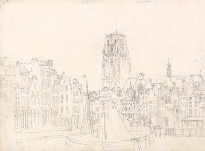 Rotterdam: De Sint-Laurentiuskerk door David Cox