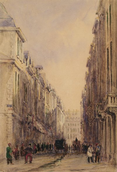 Rue Vivienne, Parijs door David Cox