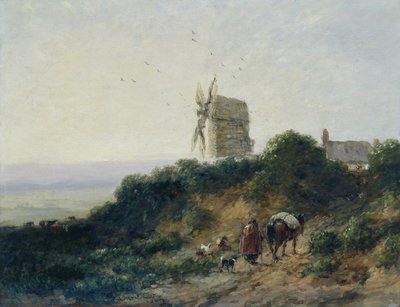 De weg naar de molen door David Cox