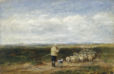 De herder, terugkeer van de kudde door David Cox