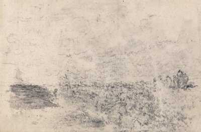 De wind op de heide door David Cox