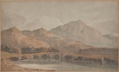 Uitzicht in Noord-Wales door David Cox