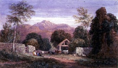 Uitzicht op Cader Idris door David Cox