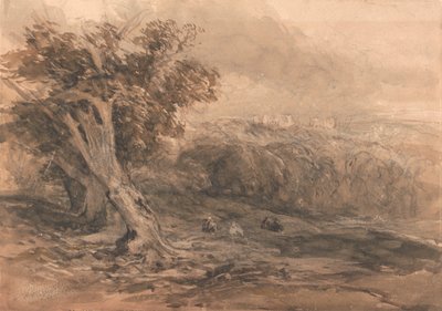 Kasteel van Warwick door David Cox