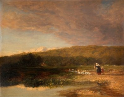 Avond, 1851-1853 door David Cox the elder