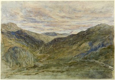 Bekijk in Wales door David Cox the elder