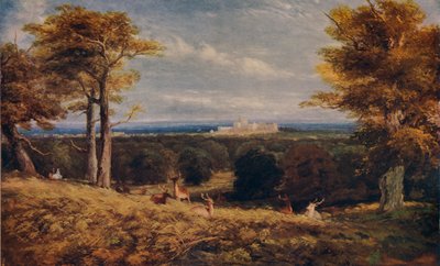Windsor Castle vanuit het Grote Park, 1846 door David Cox the elder