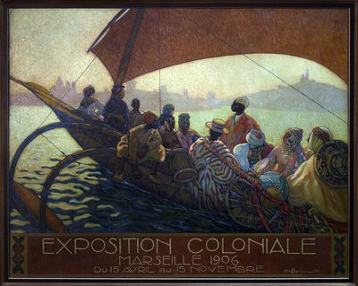 Koloniale tentoonstelling van Marseille in 1906 door David Dellepiane