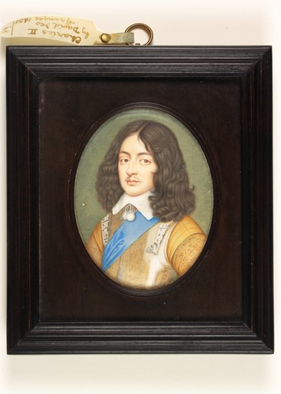 Karel II als jonge man door David Des Granges