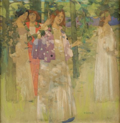 De Processie van Sint Agnes door David Gauld
