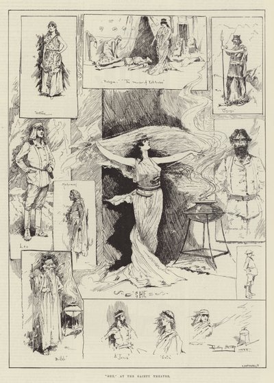 Zij, in het Gaiety Theatre door David Hardy