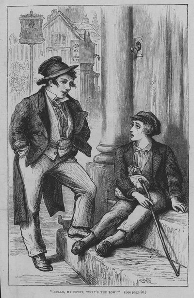 Illustratie voor Oliver Twist door Charles Dickens door David Henry Friston