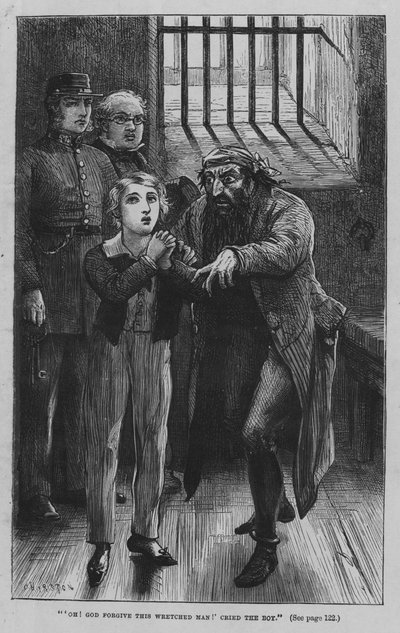 Illustratie voor Oliver Twist door Charles Dickens door David Henry Friston