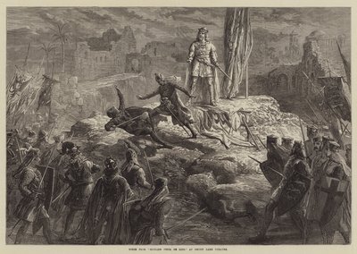 Scène uit Richard Coeur de Lion, in Drury Lane Theatre door David Henry Friston