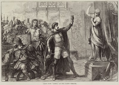 Scène uit Zampa, in het Gaiety Theatre door David Henry Friston