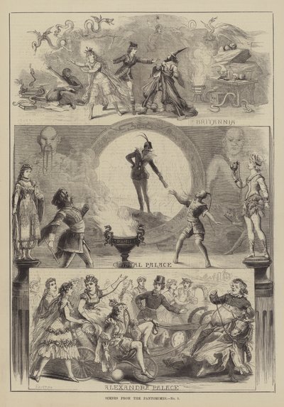 Scènes uit de pantomimes door David Henry Friston