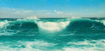 Een Cornish roller, 1898 door David James