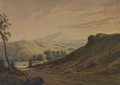 New England Landschap, ca.1850 door David Johnson