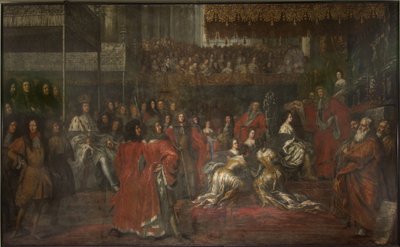 Kroning van koningin Ulrika Eleonora de Oudere (1656-1693) door David Klöcker Ehrenstrahl